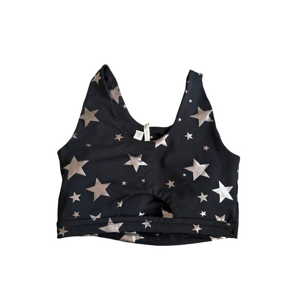 LIVE WELL ACTIVE Black Silver Star Workout Bra Size XS - Picture 4 of 8